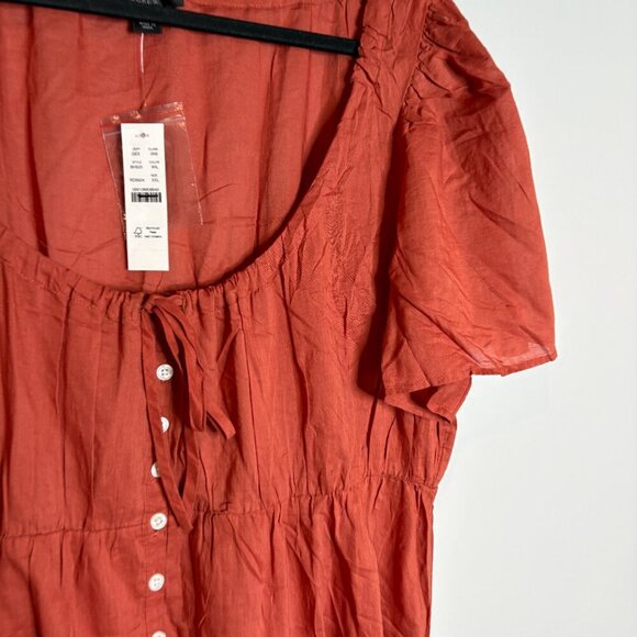 NWT J. Crew Cotton voile tiered button-down beach dress - Picture 3 of 7
